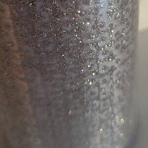 NWT Silver Glitter Extra Wide Christmas Ribbon Michael's Holiday Crafts Decor